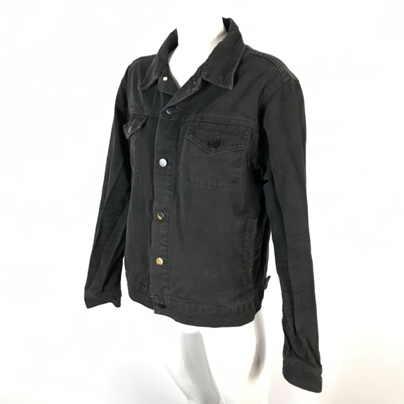 Black denim jacket - Picture 3 of 11